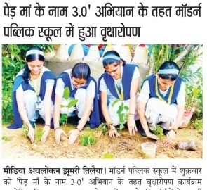 Tree Plantation - Modern Public School